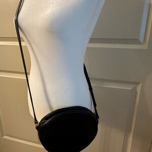 Omybag round leather crossbody purse